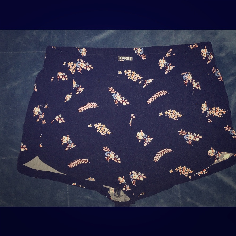 Floral Linen Shorts